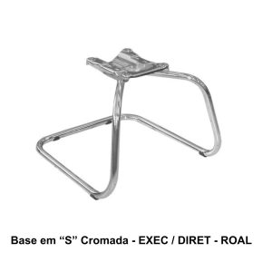 Base em "S" CROMADA - ROAL - 42108