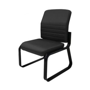 Sofanete para Escritório Estofado 01 lugar - LYON - Cor Preto - 33125