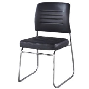Cadeira Interlocutor Estofada RIVER - Cor Preto 48004