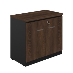 Armário Baixo com 02 Portas - 0,80x0,72x0,45 m MARSALA / PRETO - 51008