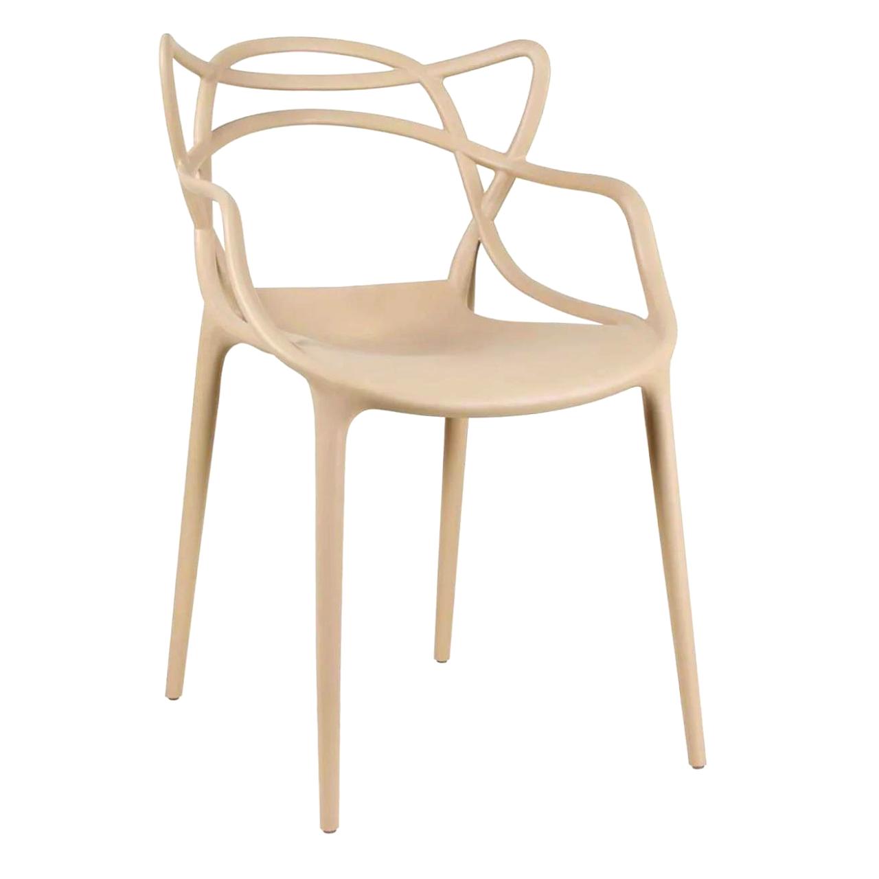 Cadeira Interlocutor ALLEGRA para Escritório ou Jantar - Polipropileno - Cor AREIA - 48009