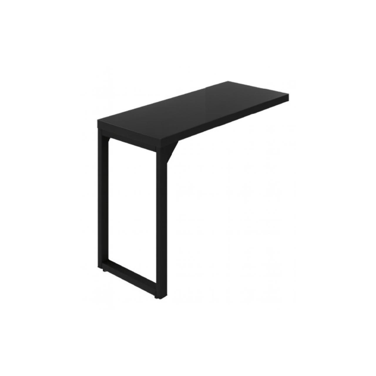 Mesa AUX PÉ QUADRO - 0,90x0,45m - PRETO/PRETO - 26004