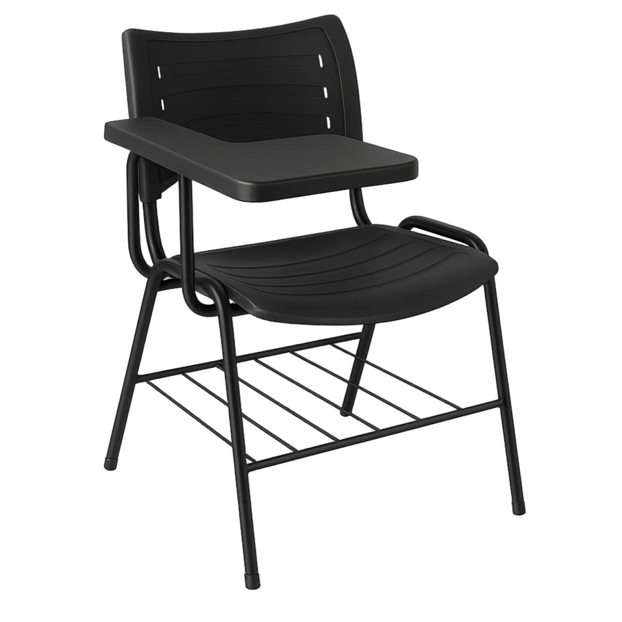 Cadeira Universitária Plástica Prancheta PLÁSTICA - MRPlast Preto - 34030